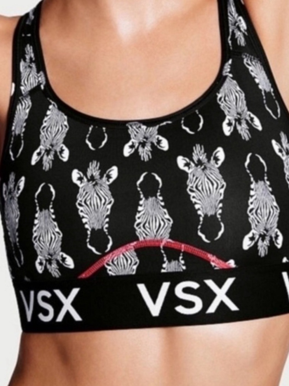 Victoria’s Secret VSX Zebra Sports Bra – Size Small (NWOT)